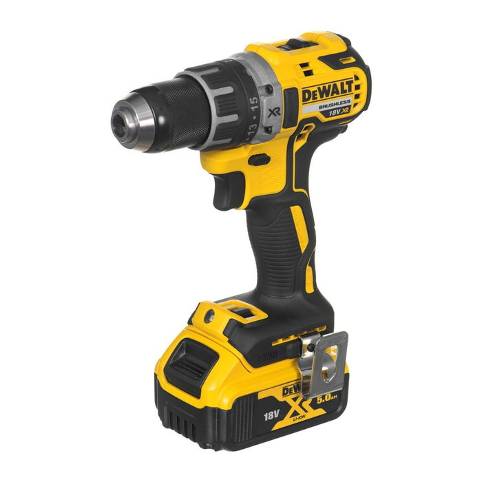 DeWalt DCD791P2-QW Atornillador a batería 18V con 2 baterías de 5.0 Ah