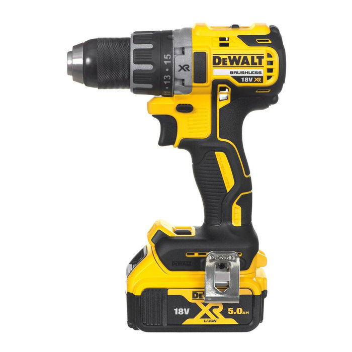 DeWalt DCD791P2-QW Atornillador a batería 18V con 2 baterías de 5.0 Ah