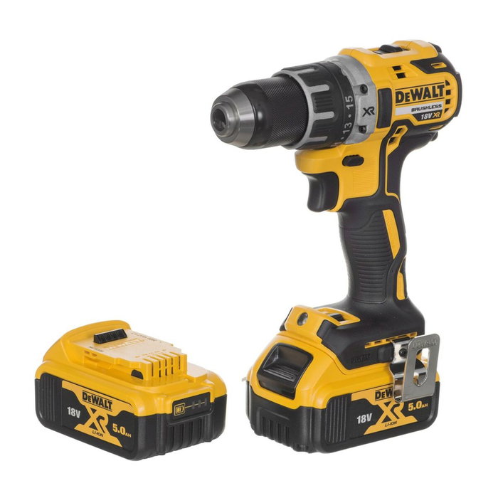 DeWalt DCD791P2-QW Atornillador a batería 18V con 2 baterías de 5.0 Ah