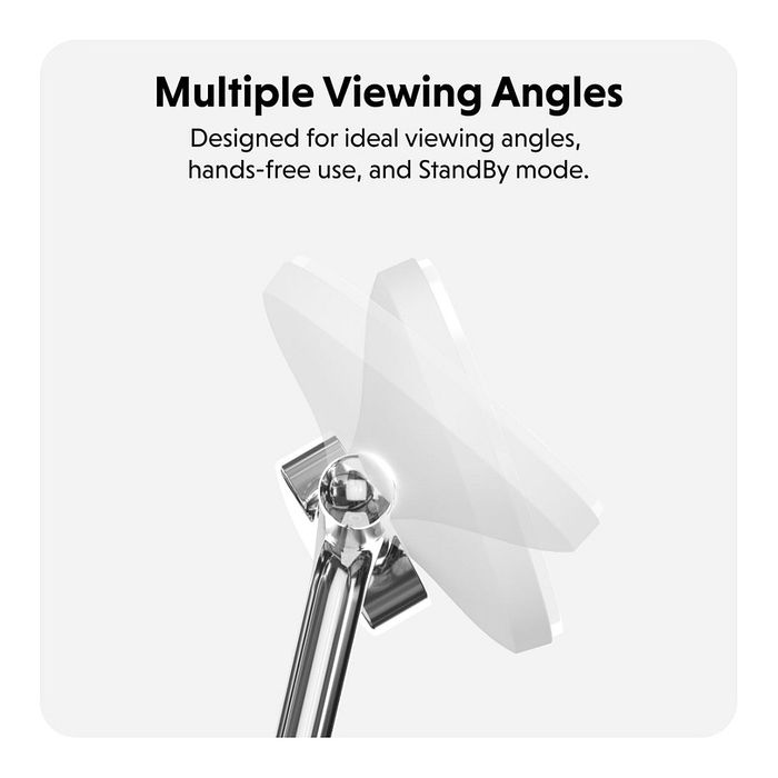 Targus HYPERJUICE HJ3004WHGL Cargador Inalámbrico Qi2 4 en 1 Carga Rápida Plata Blanco 45W