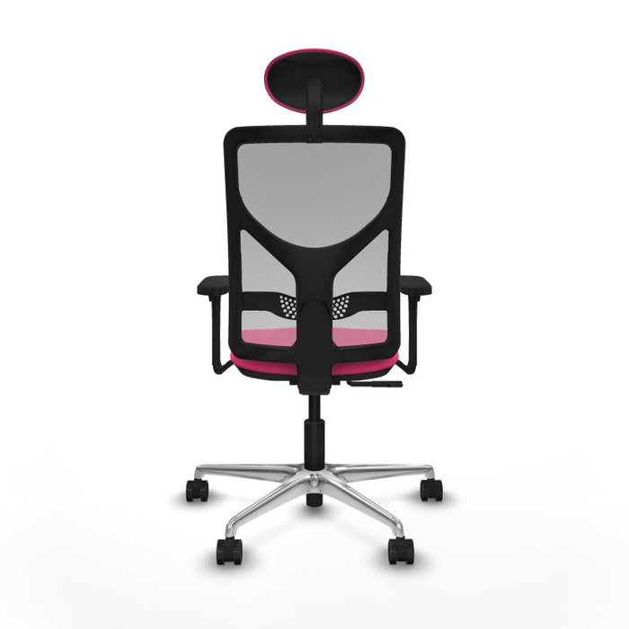 PIQUERAS Y CRESPO Silla de oficina Motilla Rosa y Gris con mecanismo Sincro PIQUERAS Y CRESPO Silla de oficina Motilla Rosa y Gris con mecanismo Sincro