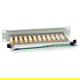 EQUIP Patch Panel RJ45 Cat6A FTP 12 Puertos 10Gigabit Ethernet 1U Montaje Rack Premium Color Gris 326523