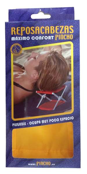 Soportes Plásticos Reposacabezas para Playa Colores Surtidos Rojo Amarillo Azul