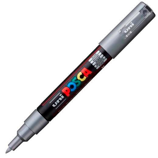 Posca PC-1M Marcador de Pintura Plata 0,7 mm Posca PC-1M Marcador de Pintura Plata 0,7 mm