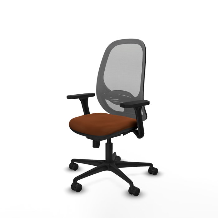 PIQUERAS Y CRESPO Silla de oficina Cilanco con mecanismo Sincro, Marrón y Gris PIQUERAS Y CRESPO Silla de oficina Cilanco con mecanismo Sincro, Marrón y Gris