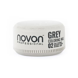 Novon Cera de Coloración Gris para Cabello - Cobertura de Canas y Matizado, Fijación Media-Fuerte, Aspecto Natural, 100ml
