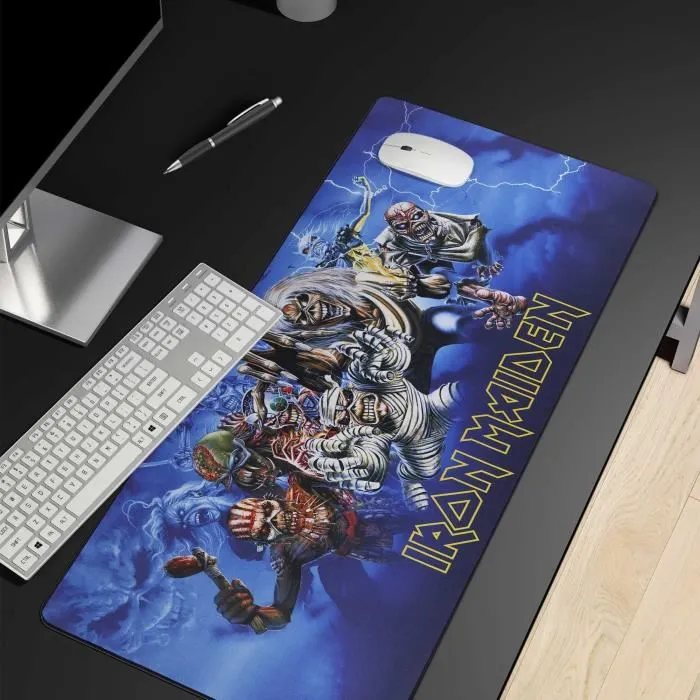 Subsonic SUB3701221702748 Alfombrilla de Ratón XXL Iron Maiden Licencia Oficial 90 cm x 40 cm Alfombrilla de Escritorio para Juegos