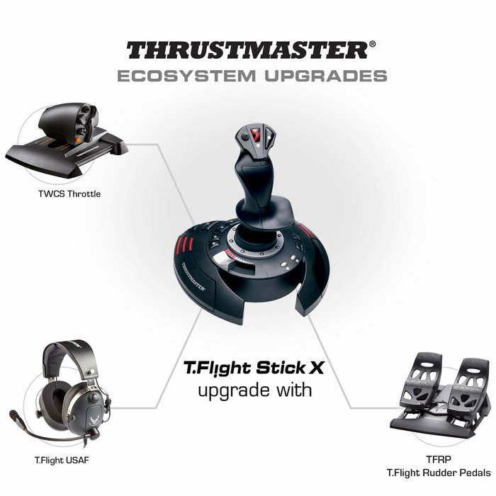 Thrustmaster T.Flight Stick X Palanca de mando para PC y PS3 Thrustmaster T.Flight Stick X Palanca de mando para PC y PS3
