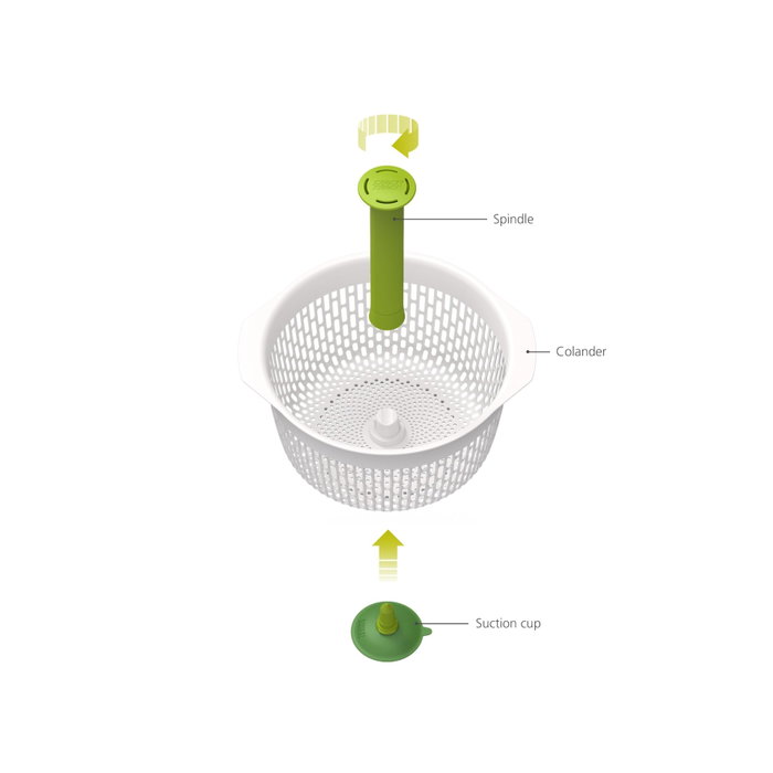 Joseph Joseph Spindola Centrifugador de ensaladas y colador Verde Joseph Joseph Spindola Centrifugador de ensaladas y colador Verde