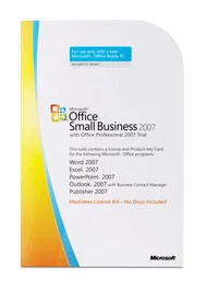 Hp Microsoft Office Small Business 2007 Licencia de activación sin soporte de medios