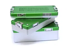 Vi Caja Instrumental Premium 30x14x4 cm de Aluminio Anodizado con Filtro Reutilizable y Junta de Silicona