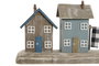 DKD Home Decor Decoración de Madera de Casas (Pack de 2)