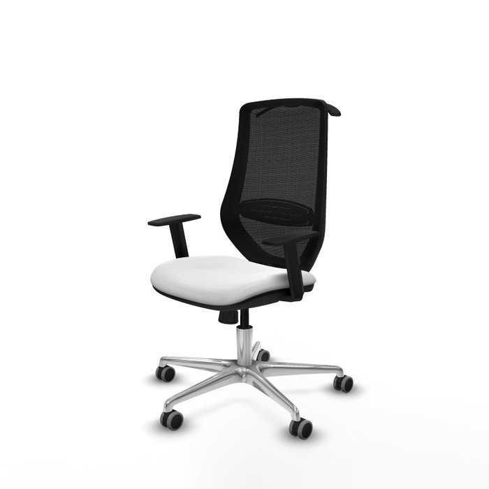 PIQUERAS Y CRESPO Silla de oficina Mardos con Mecanismo Sincro Blanco y Negro PIQUERAS Y CRESPO Silla de oficina Mardos con Mecanismo Sincro Blanco y Negro