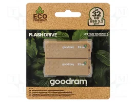 GOODRAM Pendrive Eco Friendly 32GB USB A (Pack de 2)