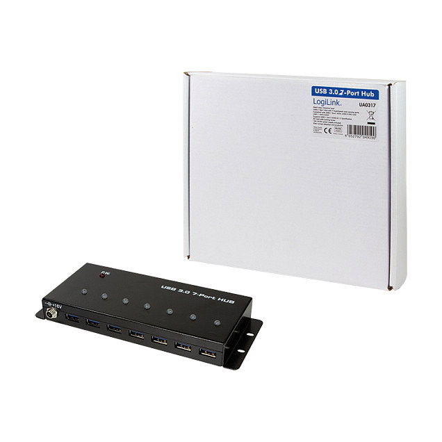 LogiLink Hub USB 3.0 de 7 puertos con carcasa metálica