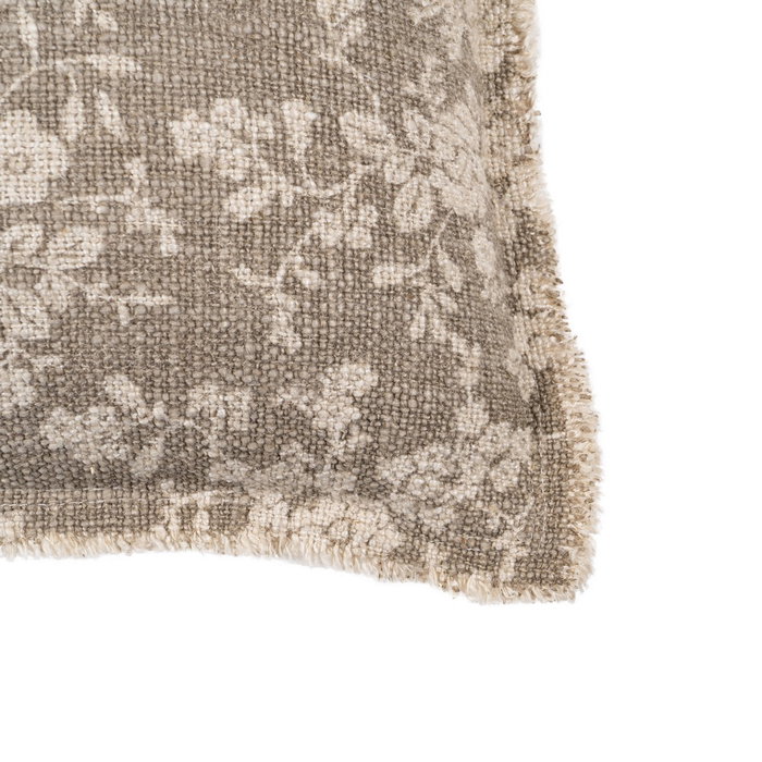 Cojín Flores Beige Oscuro 60 X 40 cm (Set de 2)