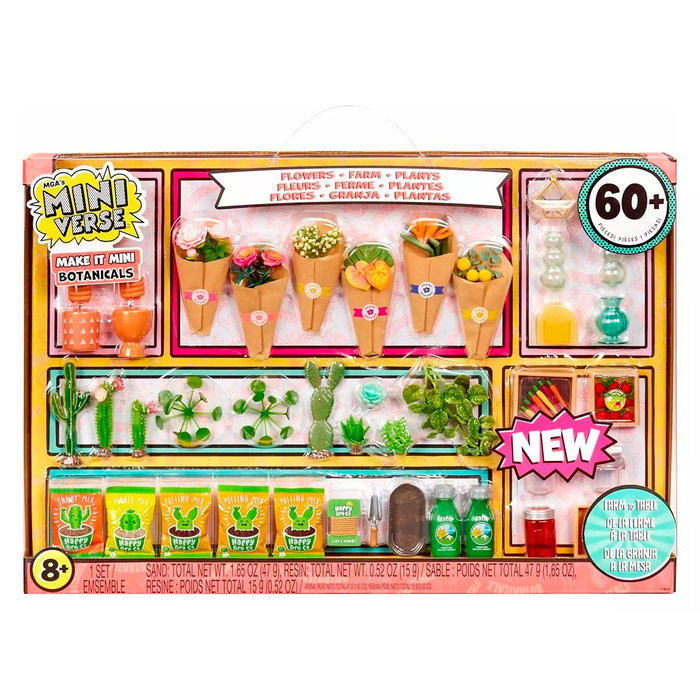 MGA Entertainment Miniverse Make It Mini Botanicals Set Deluxe de Creación de Miniaturas