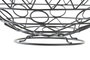 DKD Home Decor Frutero Metálico Negro Geométrico Black Surewell