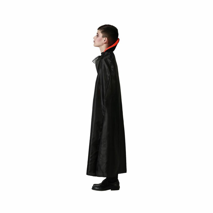Disfraz de Vampiro Infantil Niño Halloween - Camiseta Blanca con Capa y Cinturón (5-6 Años)高