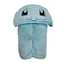 Pokemon Manta polar con capucha Squirtle 120 x 150 cm Suave y colorida