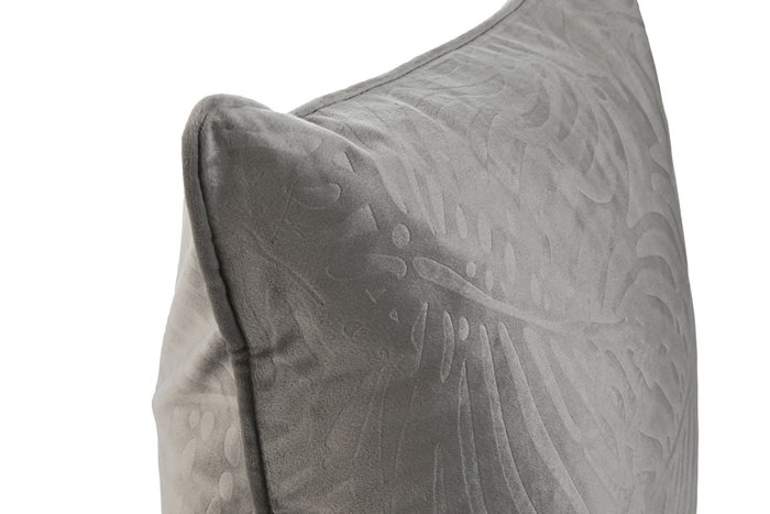 DKD Home Decor Pack de 2 Cojines de Poliéster Gris Claro 45x45 cm