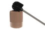 DKD Home Decor Escobillero de Cemento e Inox Mate Terracota