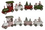 DKD Home Decor Tren de Madera 35,5x5x8,8 cm, Surtido de 2 Unidades