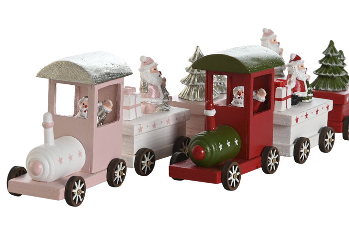 DKD Home Decor Tren de Madera 35,5x5x8,8 cm, Surtido de 2 Unidades