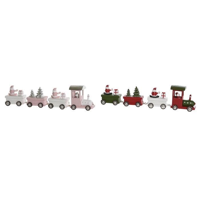 DKD Home Decor Tren de Madera 35,5x5x8,8 cm, Surtido de 2 Unidades