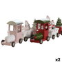 DKD Home Decor Tren de Madera 35,5x5x8,8 cm, Surtido de 2 Unidades