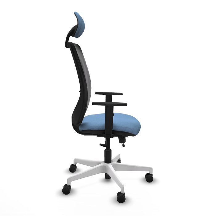 PIQUERAS Y CRESPO Silla de oficina Zulema Azul cielo con mecanismo Sincro/Traslack PIQUERAS Y CRESPO Silla de oficina Zulema Azul cielo con mecanismo Sincro/Traslack