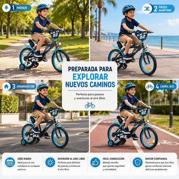 Toimsa Bicicleta Blue Ice 16" (5-8 años) Toimsa Bicicleta Blue Ice 16" (5-8 años)