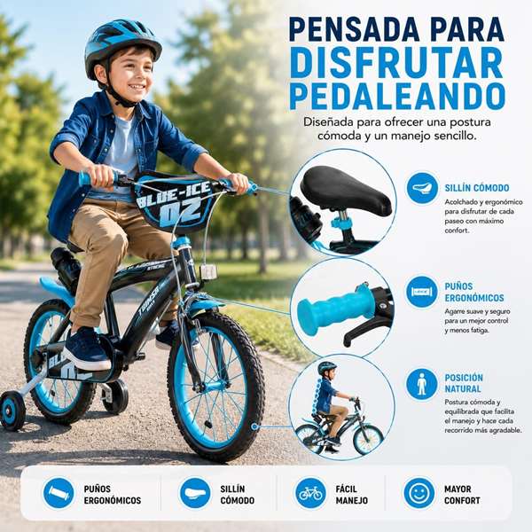 Toimsa Bicicleta Blue Ice 16" (5-8 años) Toimsa Bicicleta Blue Ice 16" (5-8 años)