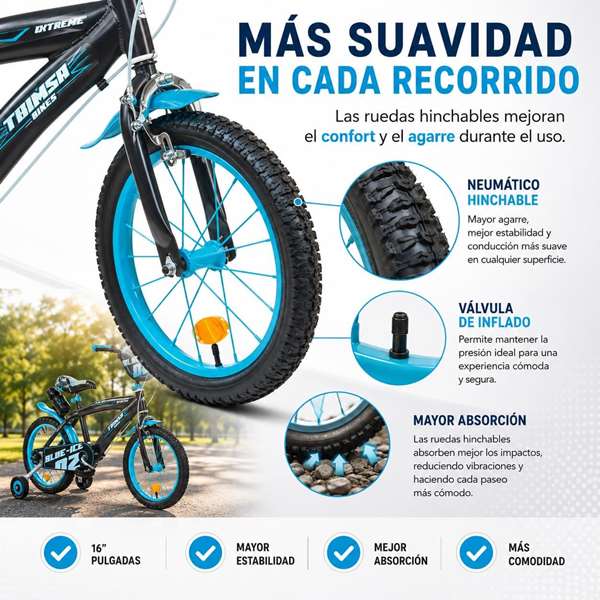 Toimsa Bicicleta Blue Ice 16" (5-8 años) Toimsa Bicicleta Blue Ice 16" (5-8 años)