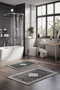 Mijölnir CT-5072 Juego de Alfombrillas de Baño 2 Piezas de Poliéster Antideslizante Antibacteriano Lavable a Máquina 40 x 60 cm y 60 x 100 cm