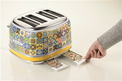 Ariete 156 POSITANO Tostador 4 Ranuras con Funciones Descongelar, Recalentar y Cancelar, 6 Niveles de Tueste, Bandeja Recogemigas