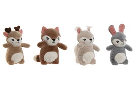 DKD Home Decor Peluche Multicolor 8 x 14 x 10 cm (12 Unidades)