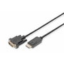 Digitus Cable Adaptador DisplayPort a DVI-D 24+1 2m Negro