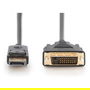Digitus Cable Adaptador DisplayPort a DVI 24+1 (ST-ST) 2m Negro