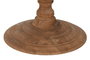 DKD Home Decor Mesa Redonda Comedor Natural Teca Reciclada 140x140x75 cm