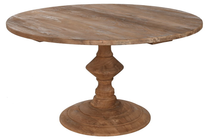 DKD Home Decor Mesa Redonda Comedor Natural Teca Reciclada 140x140x75 cm DKD Home Decor Mesa Redonda Comedor Natural Teca Reciclada 140x140x75 cm