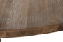 DKD Home Decor Mesa Redonda Comedor Natural Teca Reciclada 140x140x75 cm