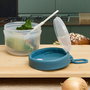 Cook Concept Fiambrera o Tartera Take Away Liege con Cubiertos, 51 cl, Plástico PP Apto Microondas y Lavavajillas, Color Surtido