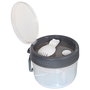 Cook Concept Fiambrera o Tartera Take Away Liege con Cubiertos, 51 cl, Plástico PP Apto Microondas y Lavavajillas, Color Surtido