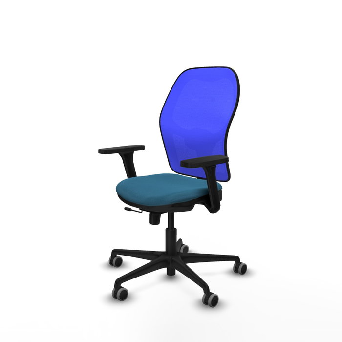 PIQUERAS Y CRESPO Silla de oficina Jorquera Verde petróleo y Azul