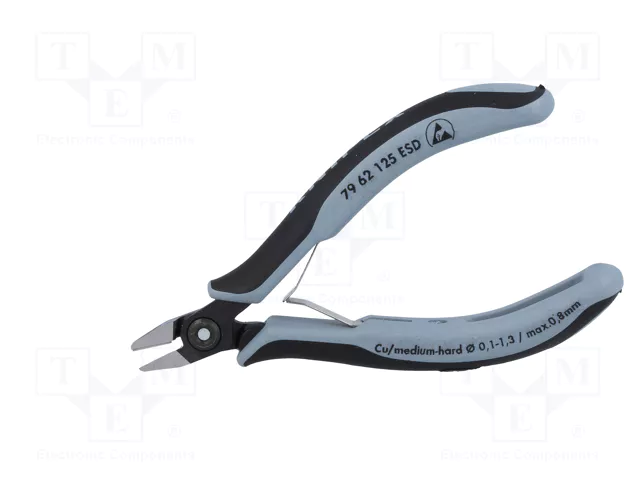 KNIPEX Alicates de corte lateral ESD con pequeño chaflán