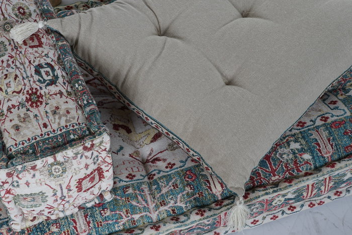 DKD Home Decor Sillon Set 4 Algodon Multicolor