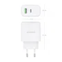 AISENS Cargador GaN 45W USB-C PD3.0 y USB-A QC3.0 Blanco