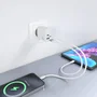 Aisens A110-0971 Cargador GaN 45W USB-C PD3.0 QC4.0 y USB-A QC3.0 Rápido para Portátil, Móvil, Tablet, Blanco