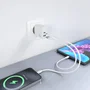 AISENS Cargador GaN 45W USB-C PD3.0 y USB-A QC3.0 Blanco